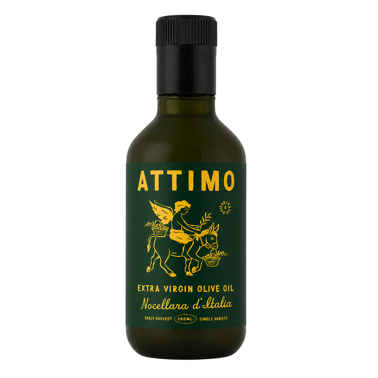 Nocellara high-polyphenol olive oil bottle